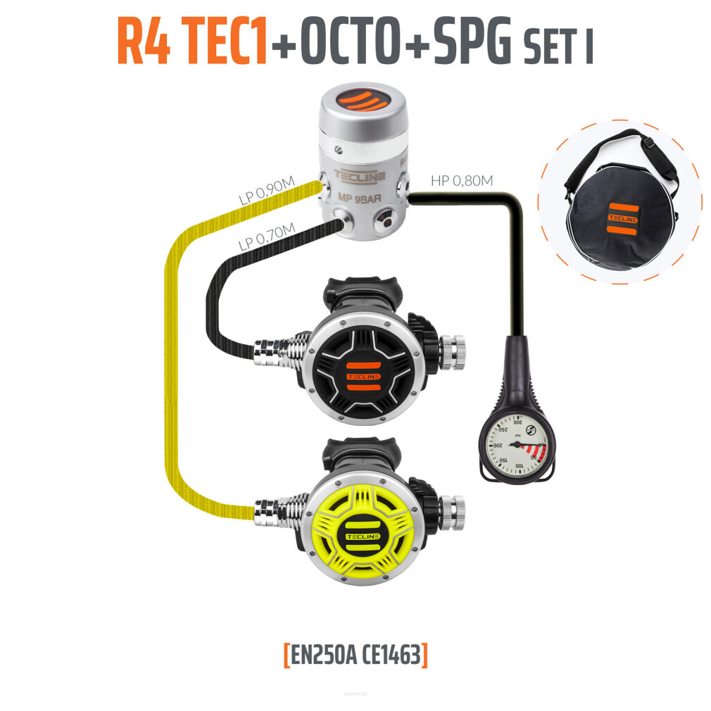 Automat R4 TEC1 zestaw I z oktopusem i manometrem - EN250A