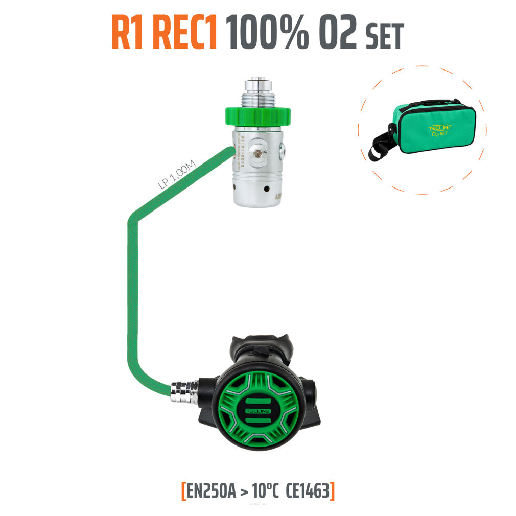 Automat R1 REC1 100% O2 M26x2, zestaw stage - EN250AA > 10°C