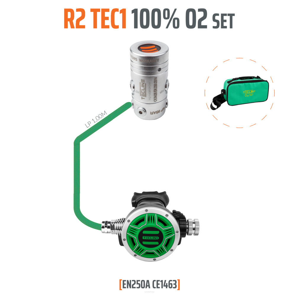 Automat R2 TEC1 100% O2 M26x2, zestaw stage - EN250A